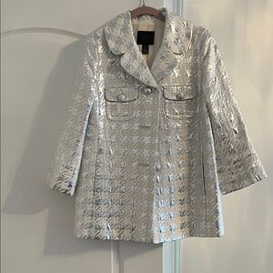 J. Crew Shimmering Silver Blazer